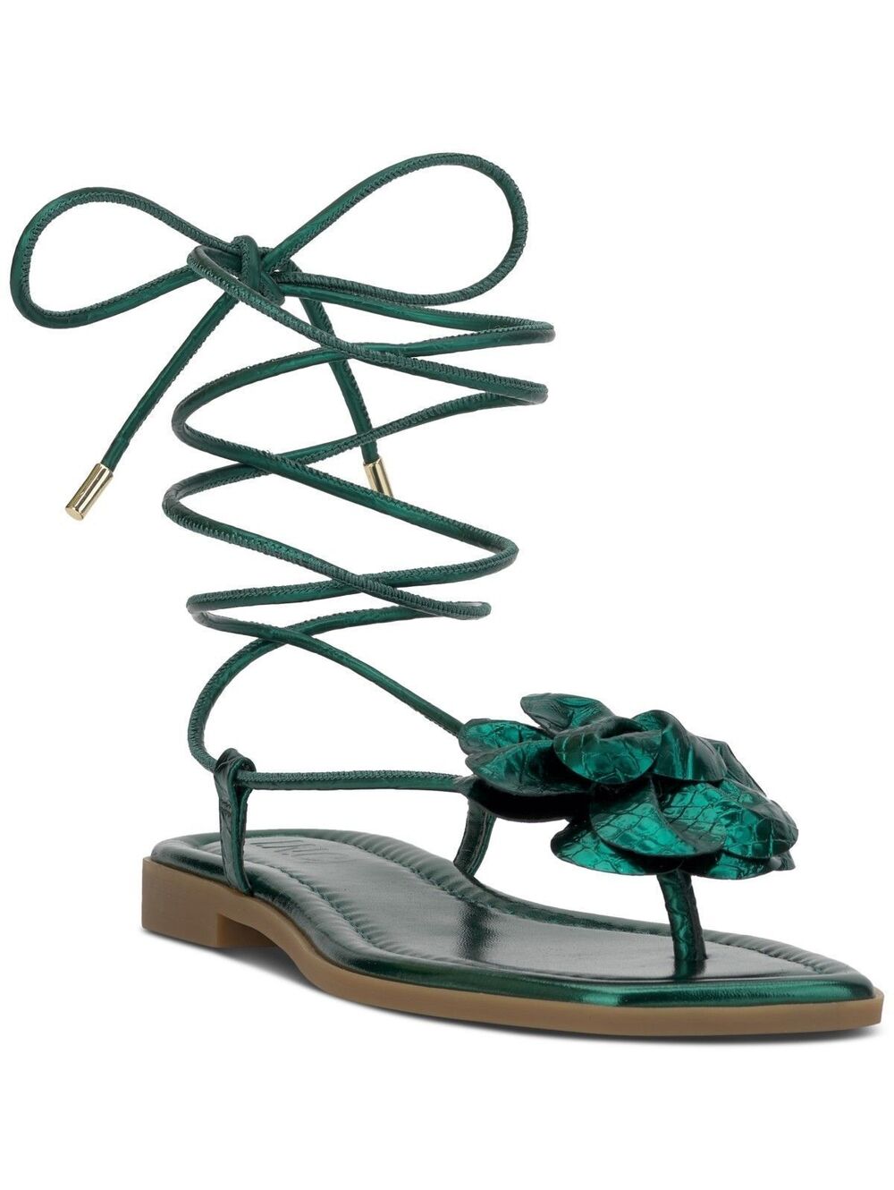 I.n.c. International Concepts Gilma Flower Sandals, - Emerald Smooth 7 ($69.50)